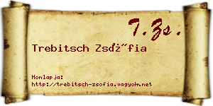 Trebitsch Zsófia névjegykártya